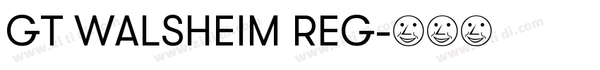 GT WALSHEIM REG字体转换 GT WALSHEIM REG字体转换